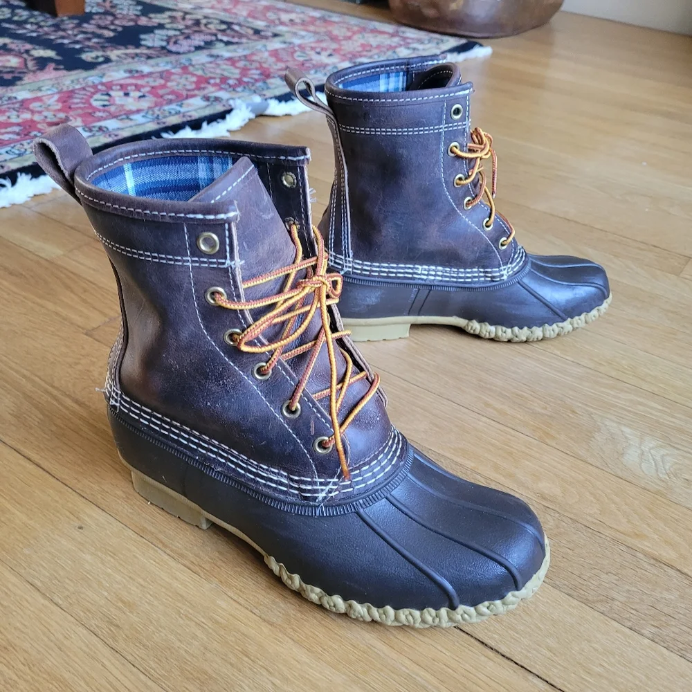 L.L.Bean Plaid Flannel Lined 8